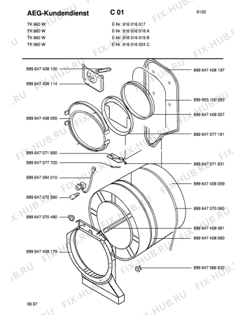 Взрыв-схема стиральной машины Blomberg TK 660-W 41016601 - Схема узла Section2